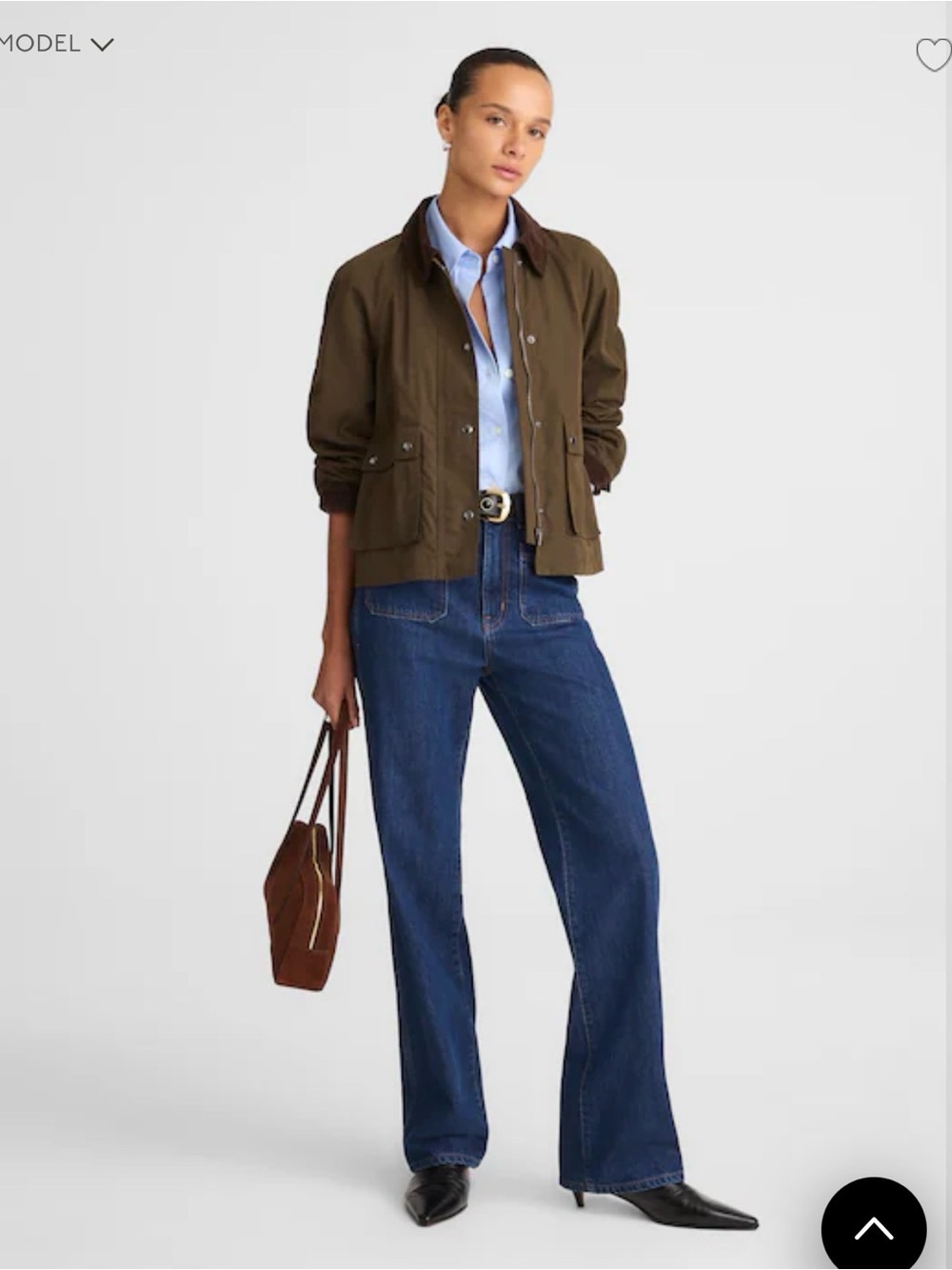 Madewell The Billie Short Barn Jacket Trench Green Vintage Canvas Womens Size M - Picture 12 of 13
